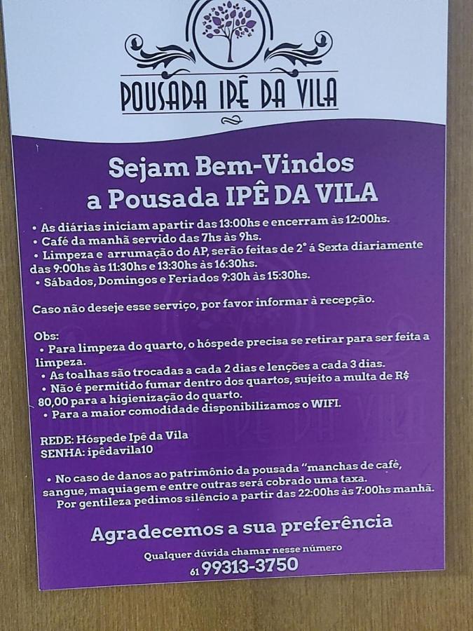 Pousada Ipe Da Vila Brasilia Esterno foto